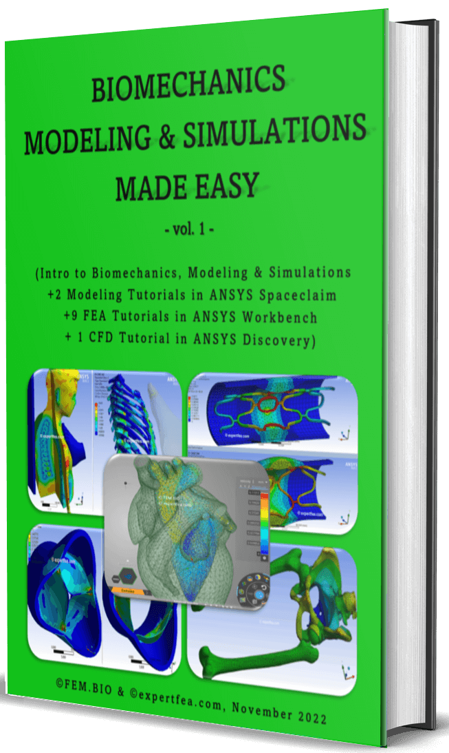 Biomechanics modeling and simulations in ANSYS